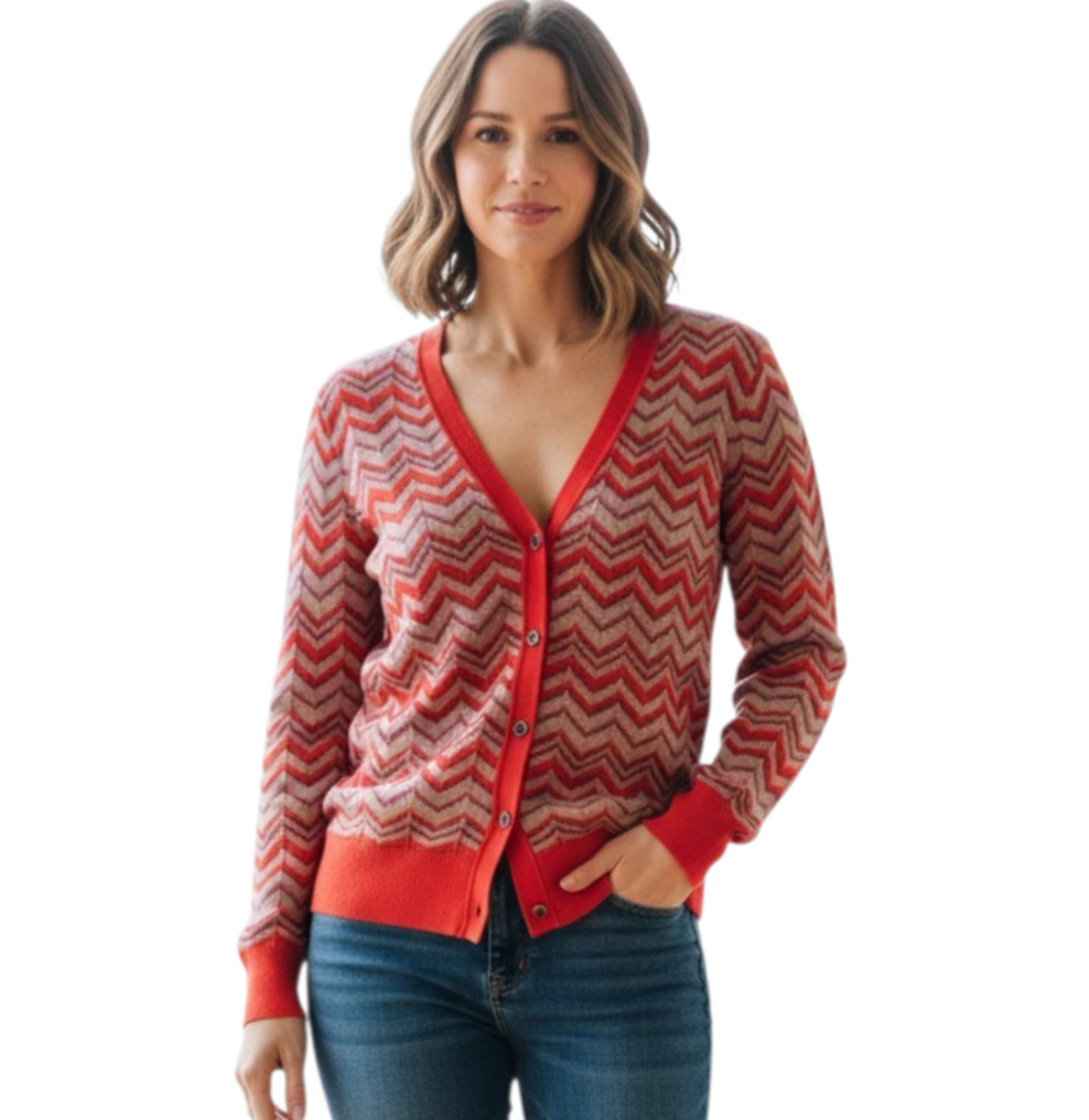 LOFT Ann Taylor Women's L Preppy Cardigan Sweater Wool Blend Button Up 38"